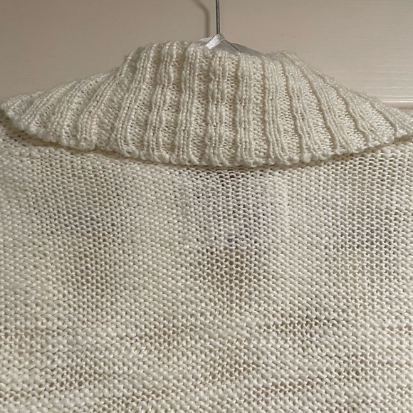 Element White Boho Chunky Open Cardigan Sweater:M - Picture 6 of 8